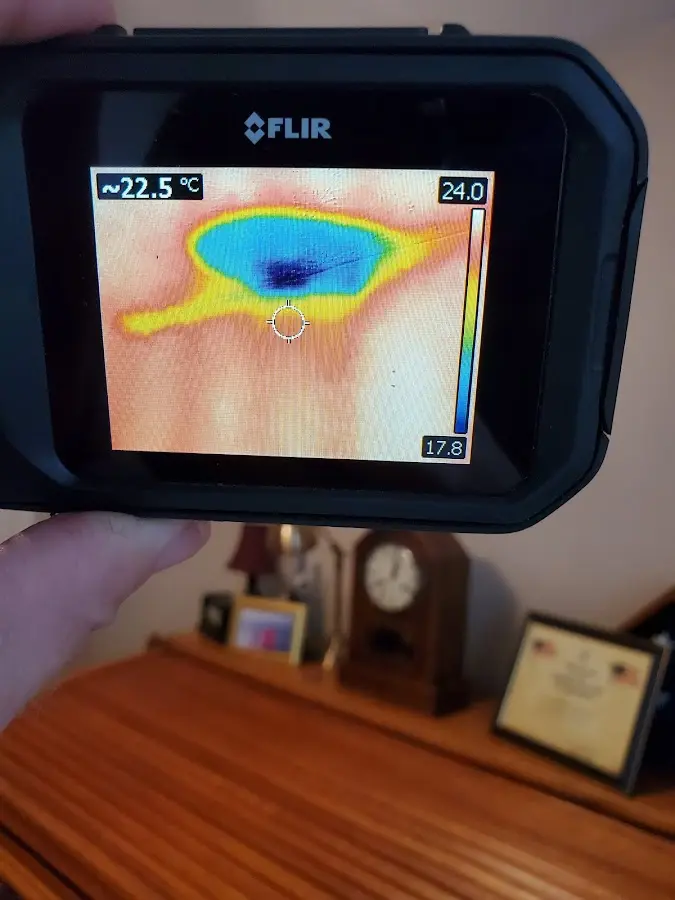 Thermal imaging inspection for water damage in Lamont
